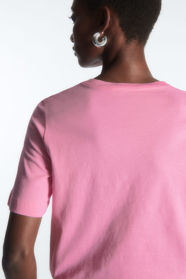 COS Regular Fit T-shirt Pink