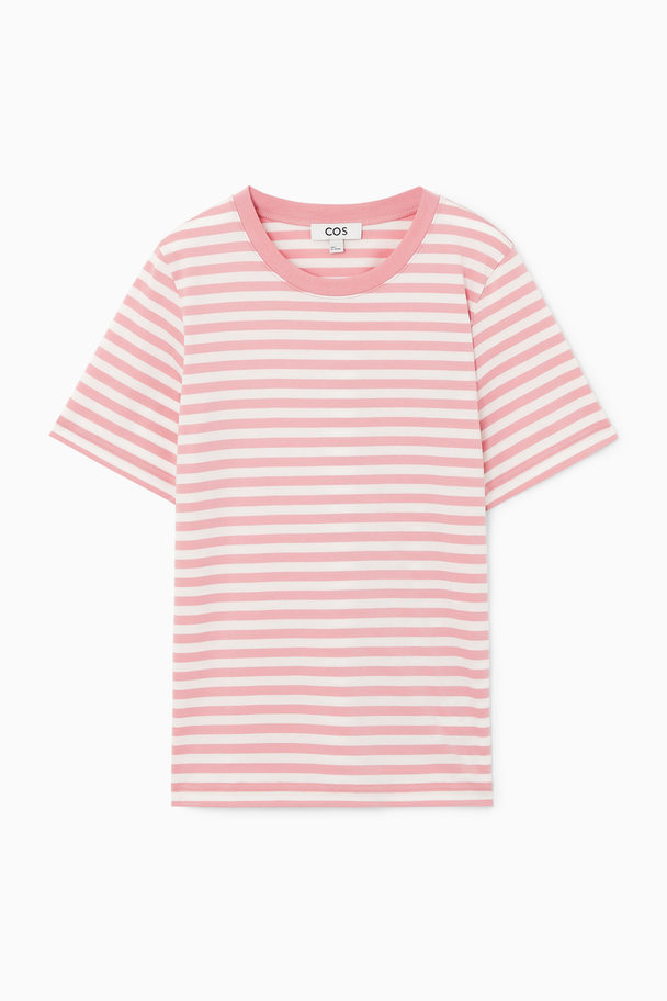 COS 24/7 T-shirt Pink / Striped