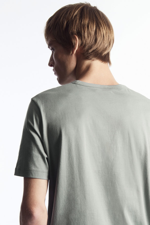 COS Brushed Lightweight T-shirt Dusty Green