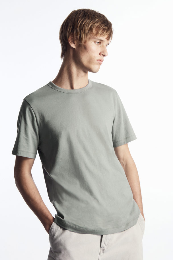 COS Brushed Lightweight T-shirt Dusty Green