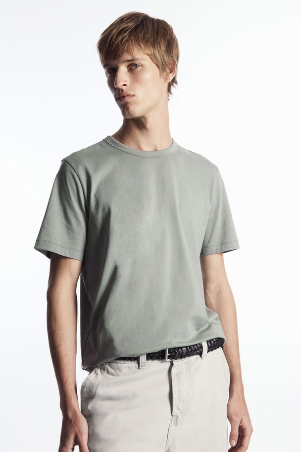 COS Brushed Lightweight T-shirt Dusty Green