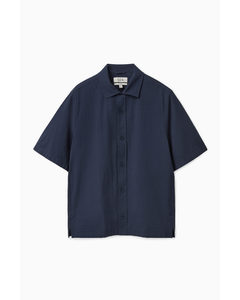 Relaxed-fit Textured Shirt Navy