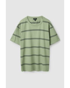 Relaxed-fit T-shirt Light Khaki Green / Black