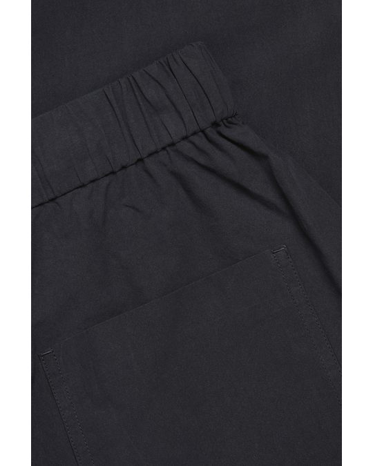 COS Relaxed-fit Drawstring Trousers Navy