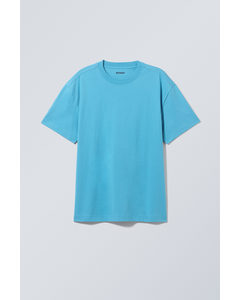 Schweres Oversized-T-Shirt Hellblau