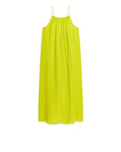 Cotton Maxi Dress Yellow
