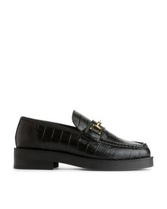 Leather Loafers Black