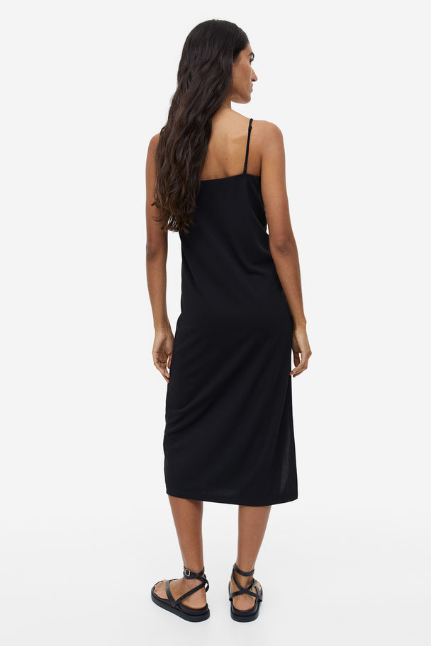 H&M Jersey Slip Dress Black
