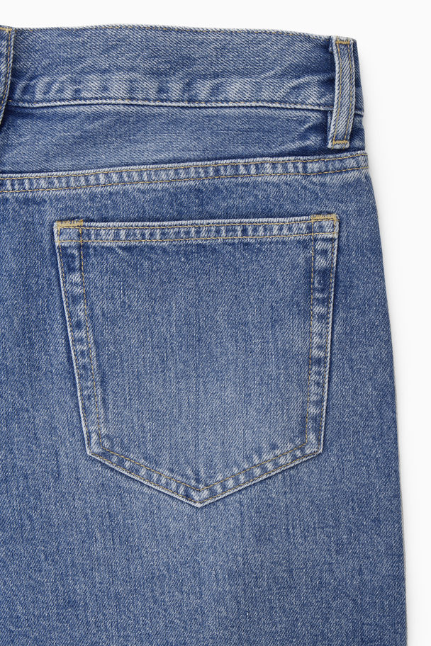 COS Skim Jeans - Straight/cropped Washed Blue