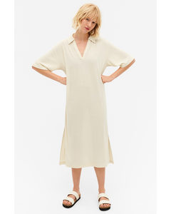 Off-white Ribbed Collar Dress Off-white