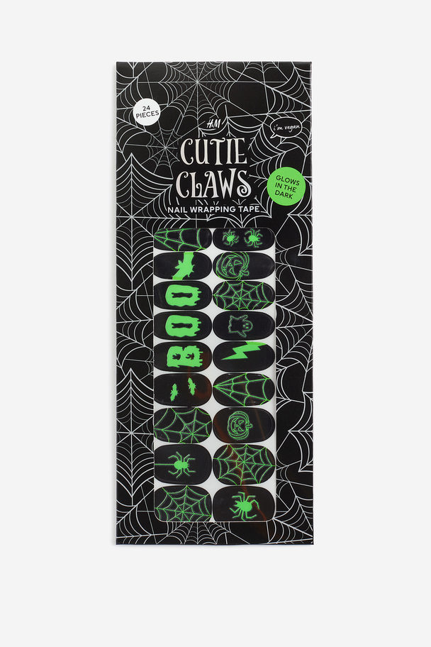 H&M Nagelwraps Zwart/groen