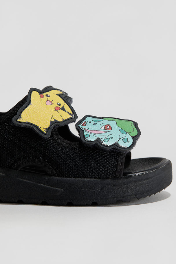 H&M Sandalen Zwart/pokémon