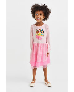 Tulle-skirt Dress Pink/disney Princesses