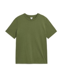 Crew-neck T-shirt Olive Green