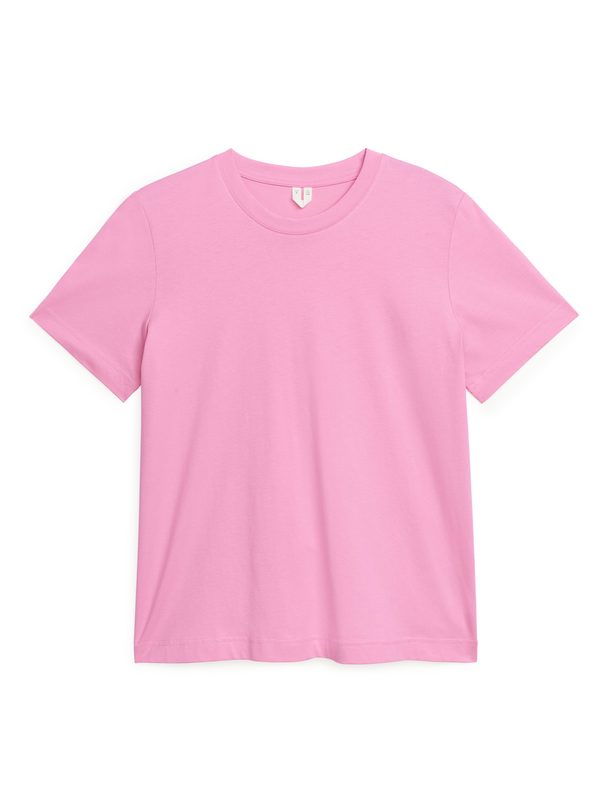 ARKET Crew-neck T-shirt Pink