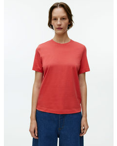 Crew-neck T-shirt Dusty Red