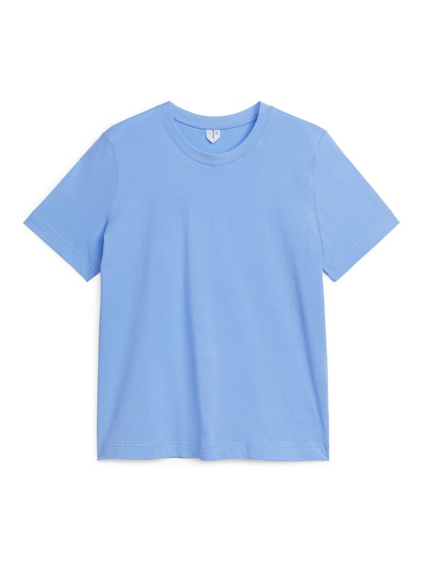 ARKET T-shirt Met Ronde Hals Lichtblauw