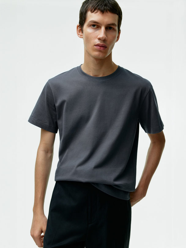 ARKET Midweight T-shirt Dark Grey