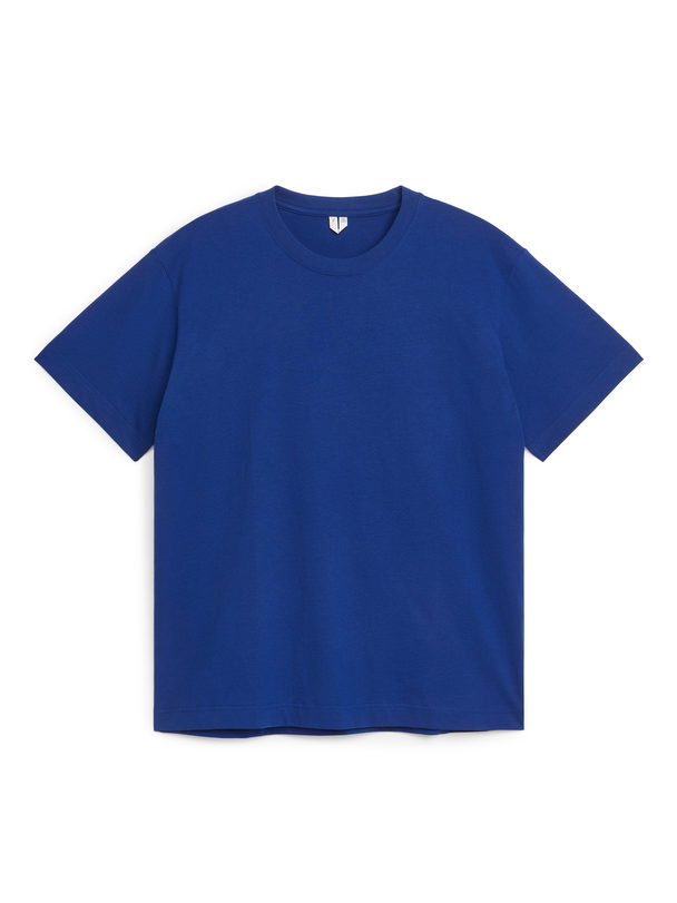 ARKET Midweight T-shirt Bright Blue