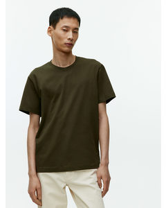 T-skjorte I Mellomvekt Mørkegrønn