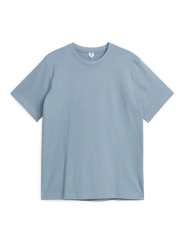 ARKET T-shirt Van Middelzware Kwaliteit Blauw