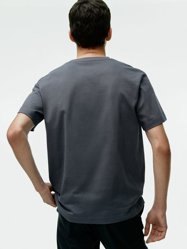 ARKET Midweight T-shirt Dark Grey