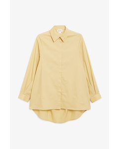Ruched Back Shirt Yellow