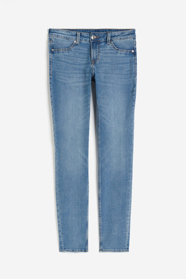 H&M Skinny Low Jeans Licht Denimblauw