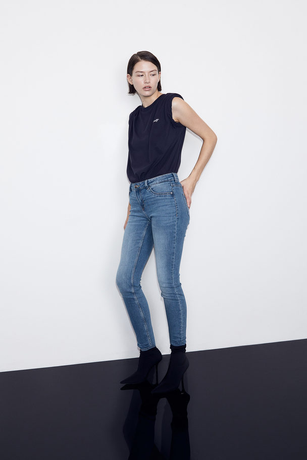 H&M Skinny Low Jeans Helles Denimblau