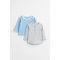 2-pack Jersey Tops Light Grey Marl/striped