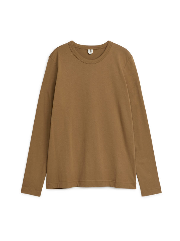 ARKET Long-sleeved T-shirt Brown