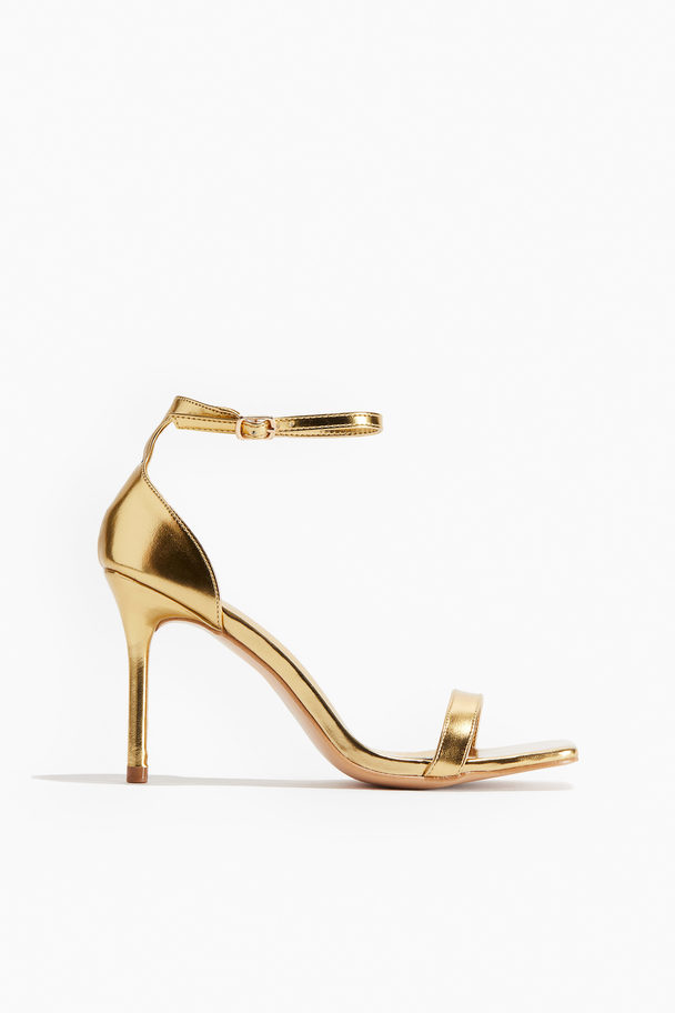 Public Desire Vela Sandale Mit Absatz Gold