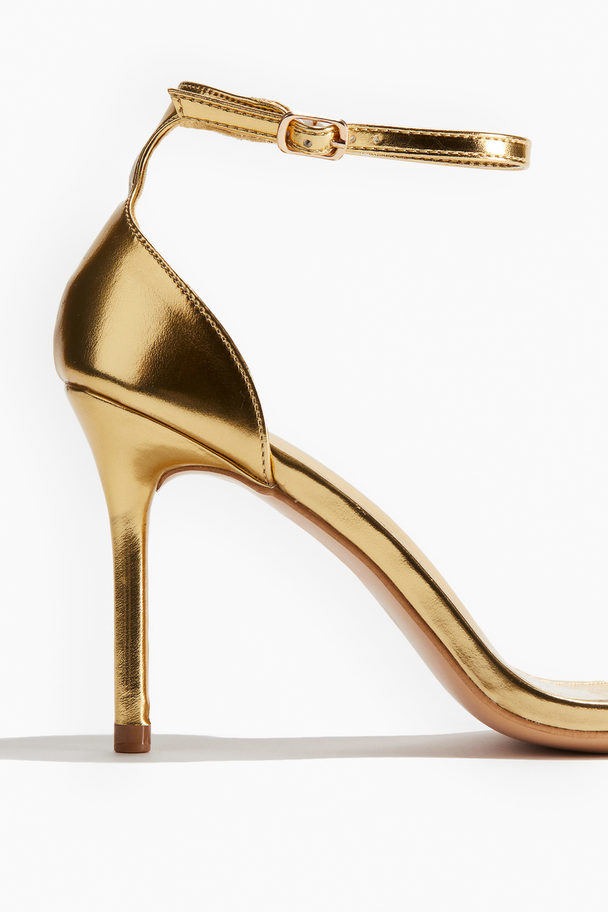 Public Desire Vela Sandale Mit Absatz Gold