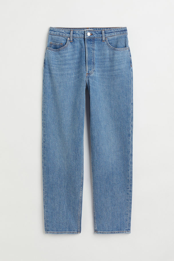 H&M Slim Mom Ankle Jeans Denimblauw