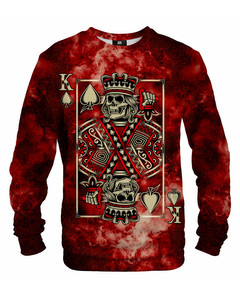 Mr. Gugu & Miss Go Red King Of Skull Unisex Sweater Merlot Red