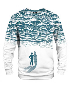Mr. Gugu & Miss Go Ocean Surfer Unisex Sweater Sea White
