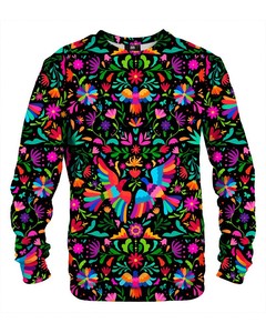 Mr. Gugu & Miss Go Black Mexican Folk Unisex Sweater Multicolor