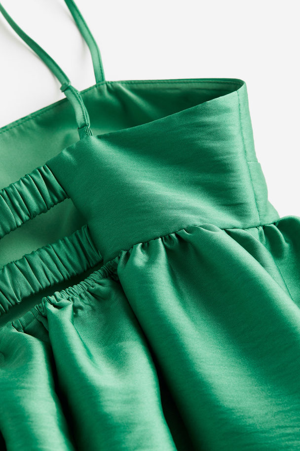 H&M Mama Klänning Med Utställd Kjol Grön