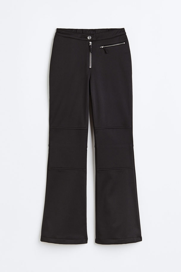 H&M Flared Ski Trousers Black