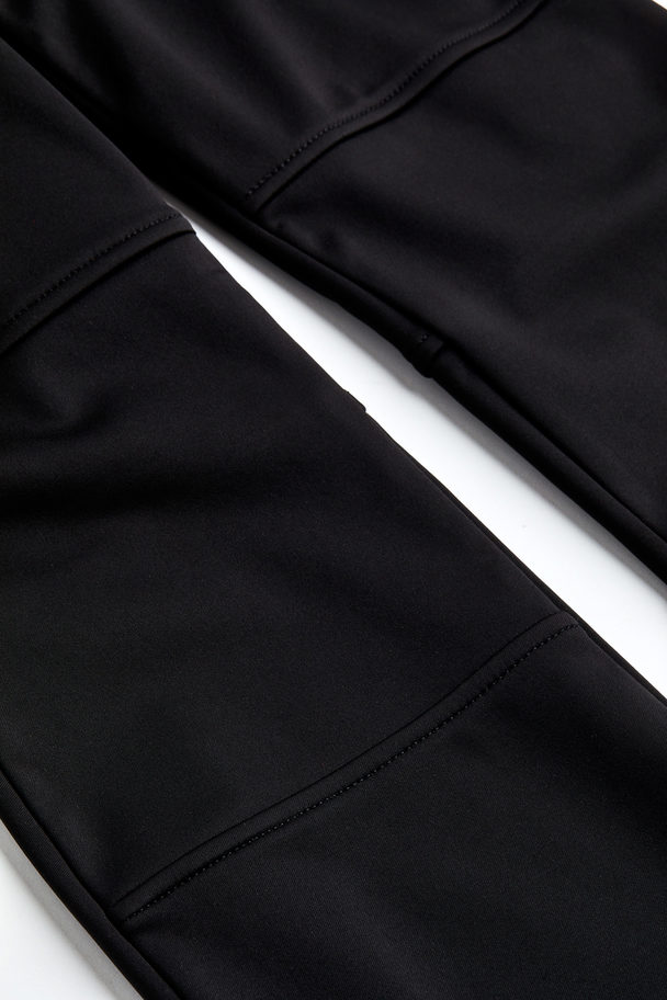 H&M Flared Ski Trousers Black