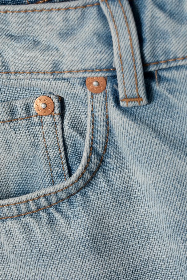 Weekday Pin Mid Straight Jeans Dromerig Blauw