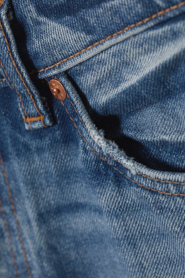 Weekday Jeans Pin mit geradem Bein Wellenblau