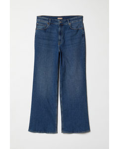 H&M+ Wide High Jeans Dunkelblau