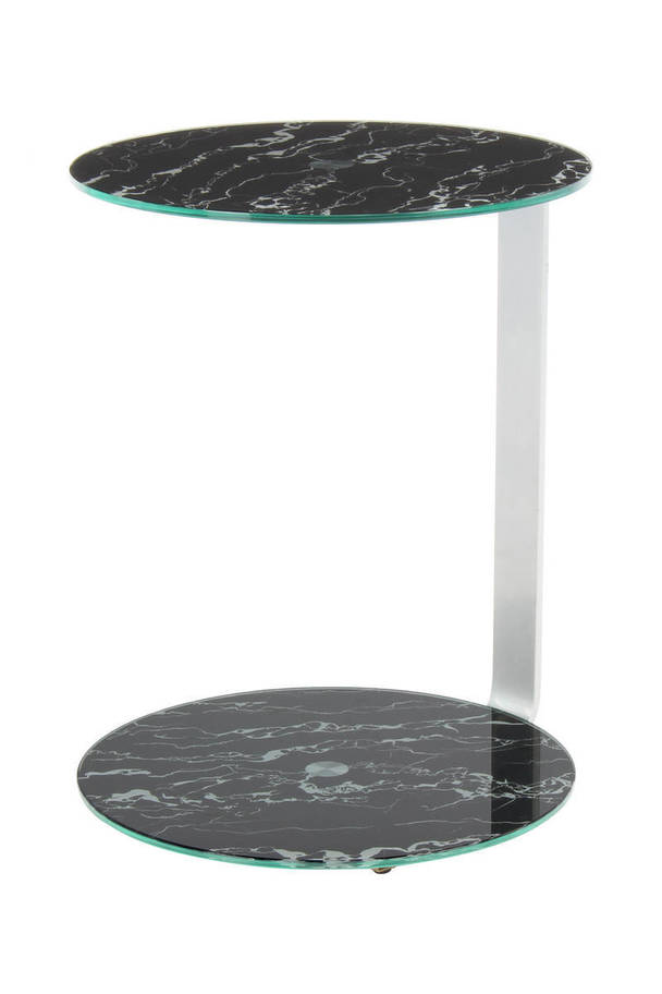 360Living Sidetable Quentin 525 Silver / Black