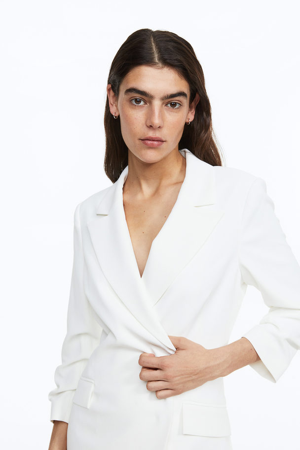H&M Blazer Dress White