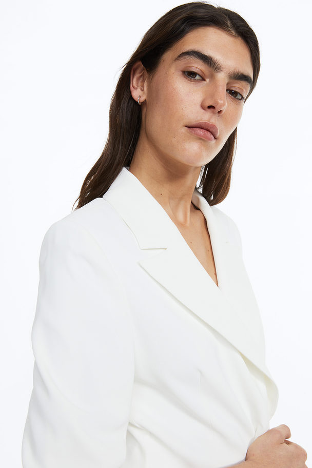 H&M Blazer Dress White