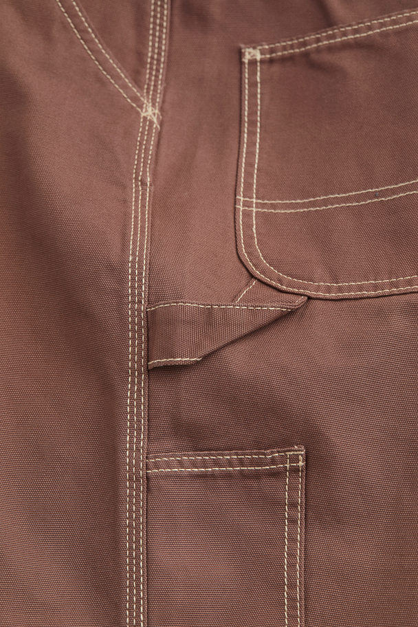 H&M Utility Trousers Brown