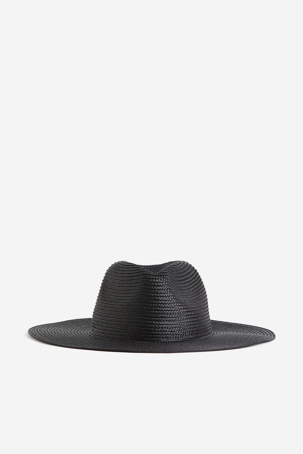 H&M Straw Hat Black