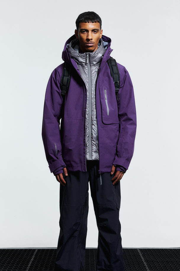 H&M StormMove™ Skijacke mit 3 Lagen Dunkellila