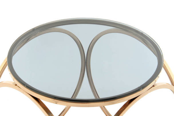 360Living Sidetable Whitney 225 Grey / Roségold